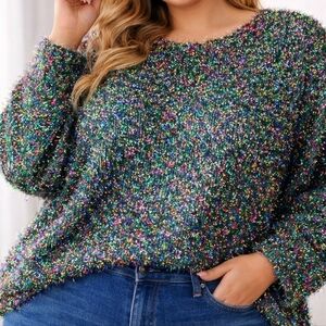 Holiday Sparkle Tinsel Sweater – NWOT